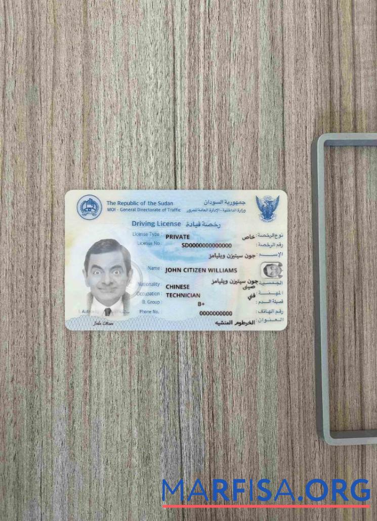 Printable Sudan driving photolook example